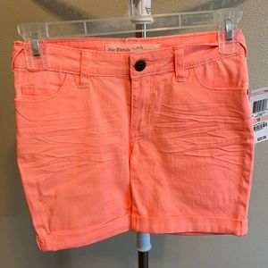 Neon Orange Epic Threads girls shorts size 8